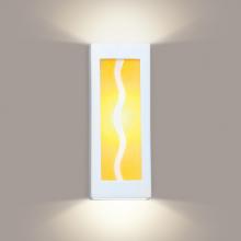 A-19 G1B-WETST-1LEDE26 - Amber Wave Wall Sconce (Wet Sealed Top, E26 Base LED (Bulb included))