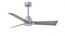 Matthews Fan Company AK-BN-GA-42 - Alessandra 3-blade transitional ceiling fan in brushed nickel finish with gray ash blades. Optimized