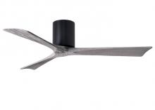 Matthews Fan Company IR3HLK-TB-BW-52 - Irene-3HLK three-blade flush mount paddle fan in Textured Bronze finish with 52” solid barn wood