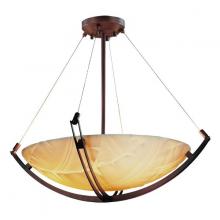 Justice Design Group PNA-9727-35-BANL-DBRZ - 48" Pendant Bowl w/ Crossbar