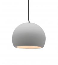 Justice Design Group CER-6530-BIS-NCKL-BKCD - Small Globe 1-Light Pendant