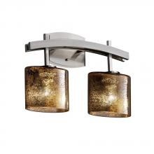 Justice Design Group FSN-8592-20-MROR-MBLK - Archway 2-Light Bath Bar