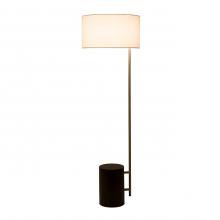 Nova 207720BN - Palos Verdes Floor Lamp, Dark Brown & Brushed Nickel