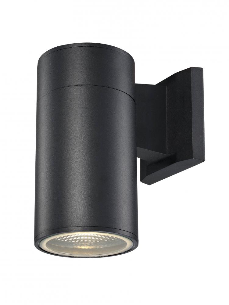 Compact Collection, Tubular/Cylindrical, Outdoor Metal Wall Sconce Light