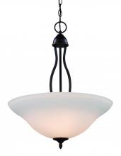 Trans Globe 8163-1 ROB - 3LT PENDANT-IRON CAGE-WHITE FR