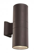 Trans Globe LED-40961 BK - Compact Collection, Tubular/Cylindrical, Outdoor Metal Wall Sconce Light