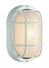 Trans Globe PL-41015 WH - 1LT LARGE - OUTDOOR BULKHEAD -