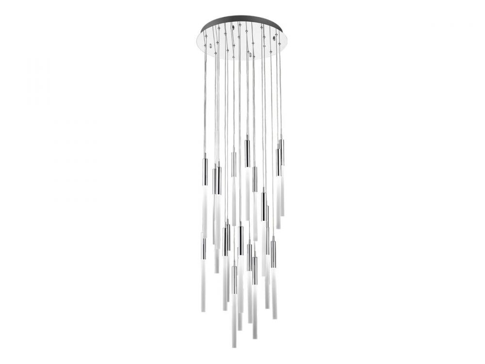 Main Street Collection 21 Light Frosted Glass Multi Port Pendants