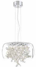 ZEEV Lighting CD10245-LED-CH - LED 20" Clear Glass Dome Shade Chandelier