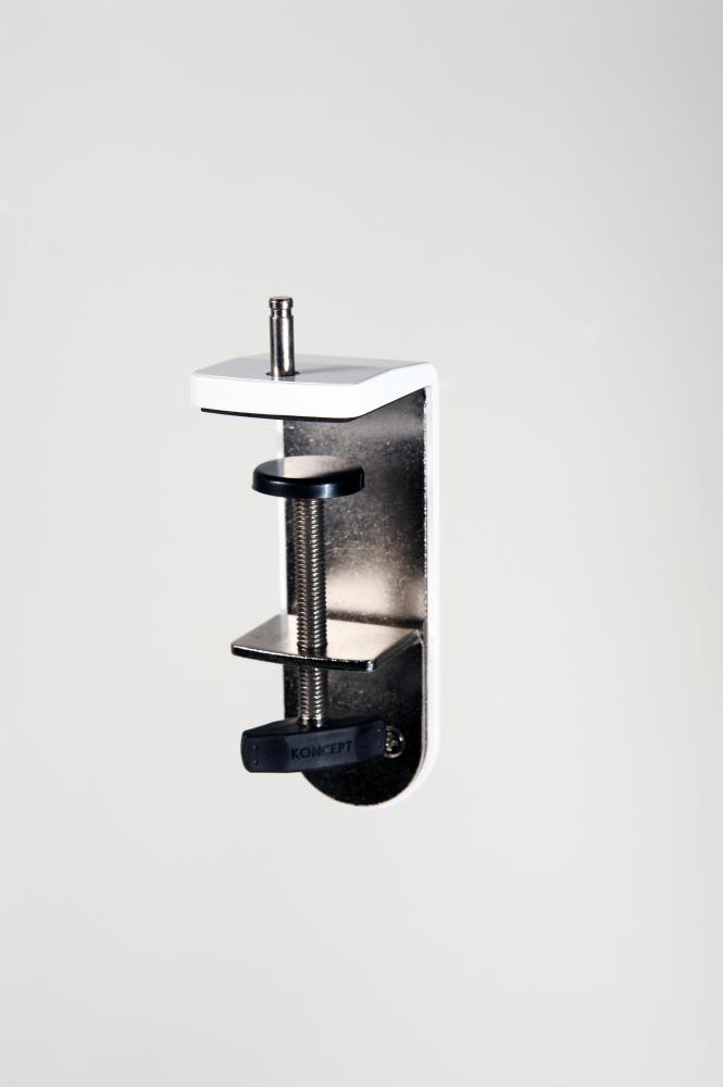 Two-Piece Desk Clamp for Z-Bar, Mosso Pro Desk series (White)