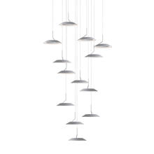 Koncept Inc RYP-C13-SW-SIL - Royyo Pendant (Circular with 13 pendants), Silver, Silver Canopy