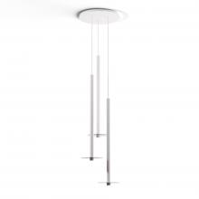 Koncept Inc CMP-C3-S-36-MWT+GDGY9 - Combi Pendant 36" Circular 3 Combo Matte White with Matte White Canopy