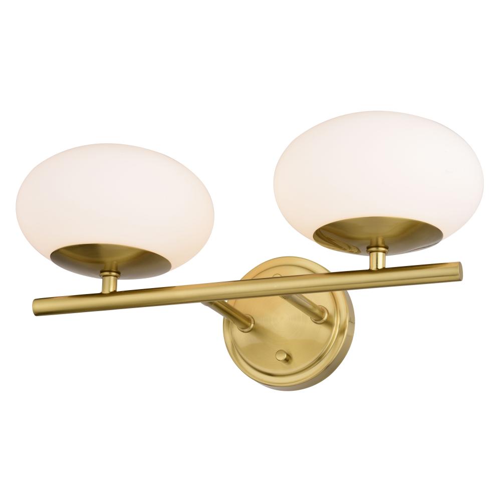 Sloane 2 Light Vanity Satin Brass