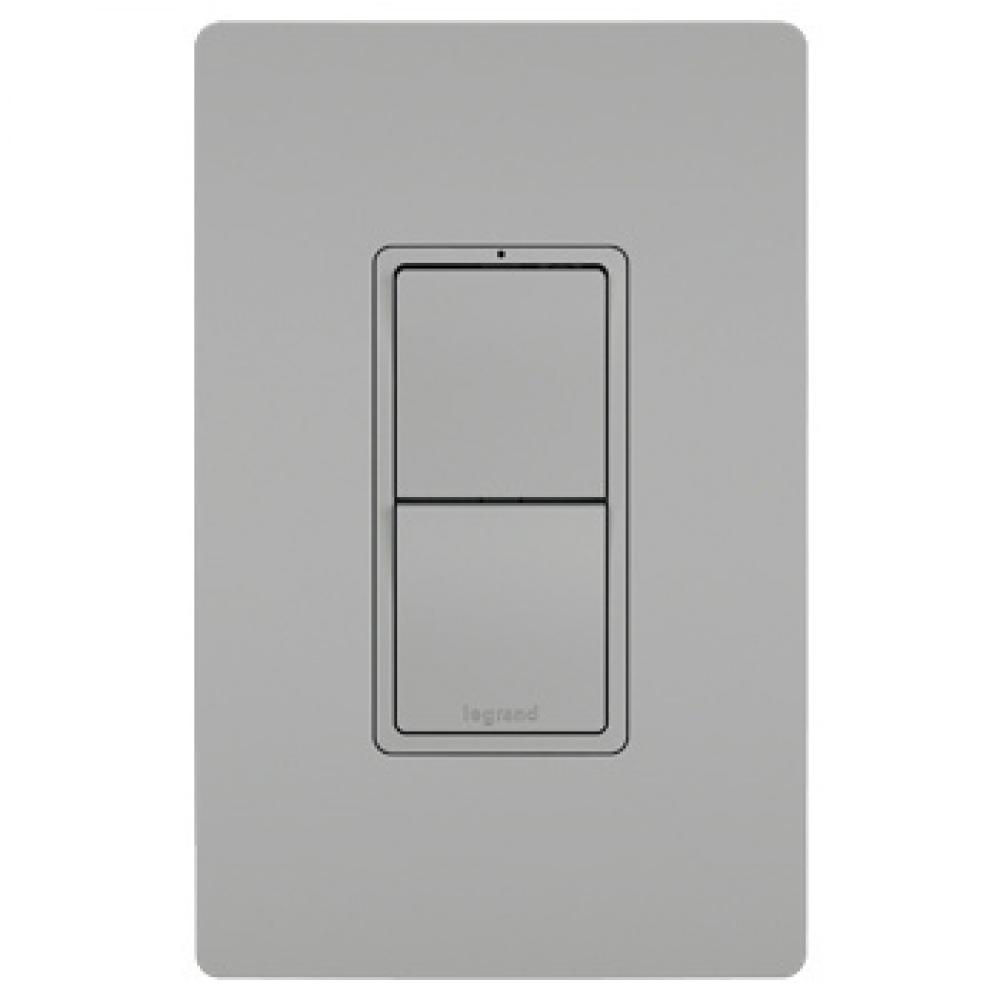 radiant Two Single Pole/3-Way Switches, Gray