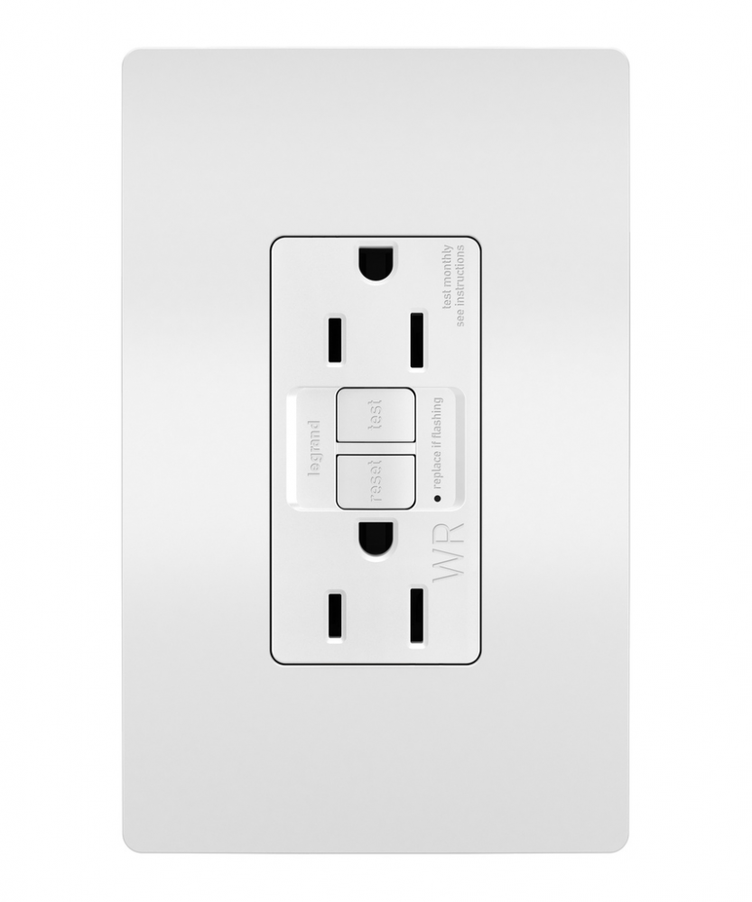 radiant Tamper-Resistant Weather-Resistant 15A Duplex Self-Test GFCI Receptacles wt SafeLock Pro