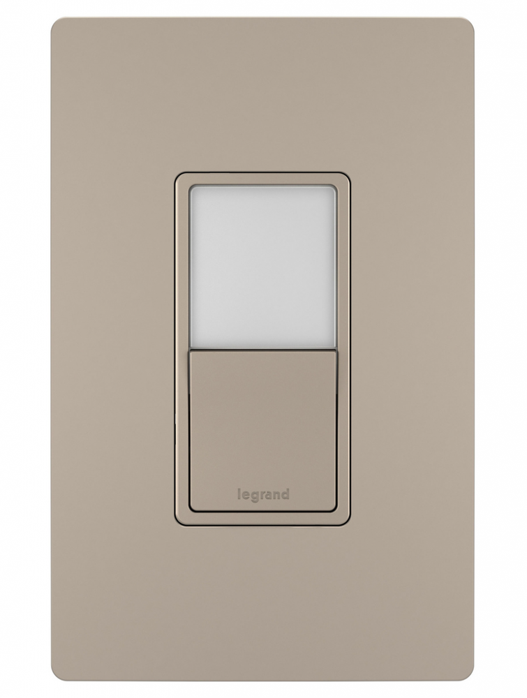 radiant? Single Pole/3-Way Switch with Night Light, Nickel