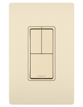 Legrand Radiant RCD113LA - radiant? Two Single-Pole Switches and Single Pole/3-Way Switch, Light Almond