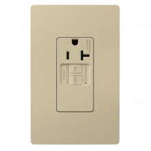 Legrand Radiant 2097TRSGLI - radiant? 20A Tamper-Resistant Self-Test Simplex GFCI Outlet, Ivory