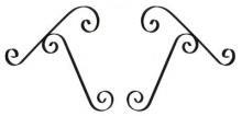 Coppersmith bqnl - baroque moustache bracket
