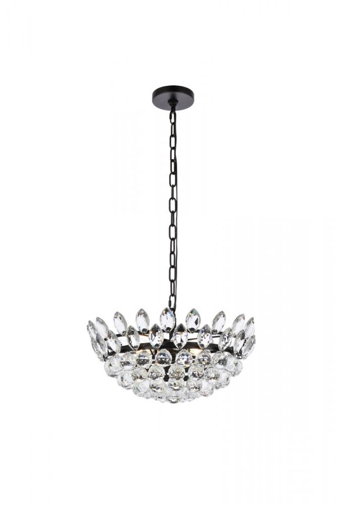 Emilia 18 inch pendant in black
