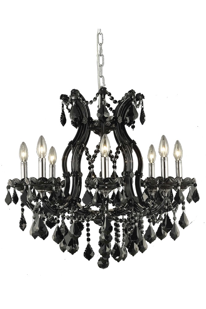 9 light black chandelier hotsell