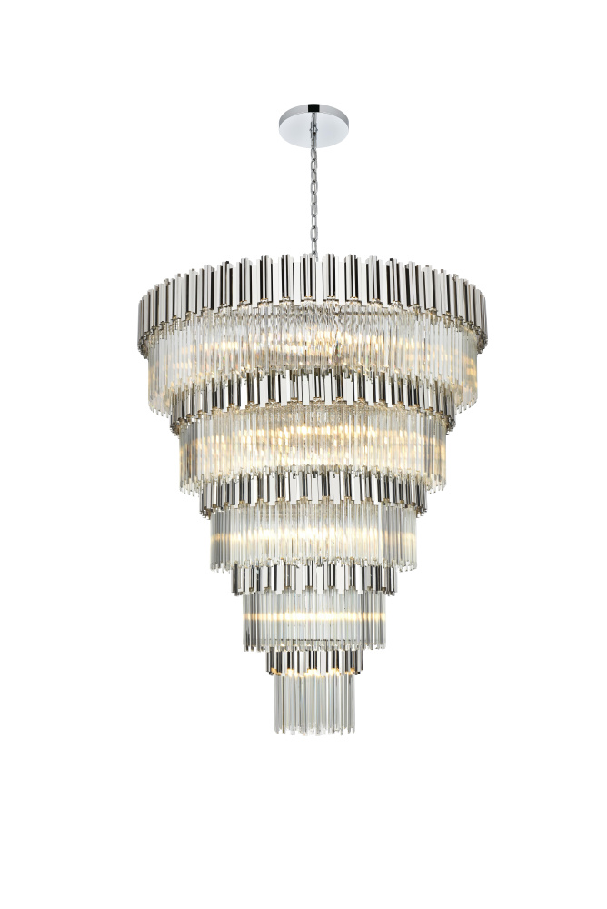 Willow 59 inch Chandelier in Chrome