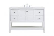 Elegant VF16448WH - 48 Inch Single Bathroom Vanity in White