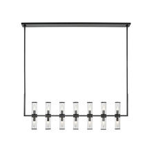 Alora Lighting LP309077UBCG - Revolve Clear Glass/Urban Bronze 14 Lights Linear Pendant