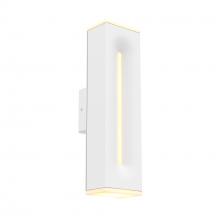 Dals LWJ16-CC-WH - 16 Inch Rectangular CCT Dual Light Wall Sconce