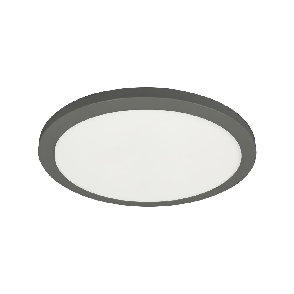 25W Matte Black Flush Mount 5CCT