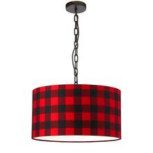 Dainolite BXN-M-BK-201 - 1LT Braxton Medium Pendant, PLD Shade, BLK