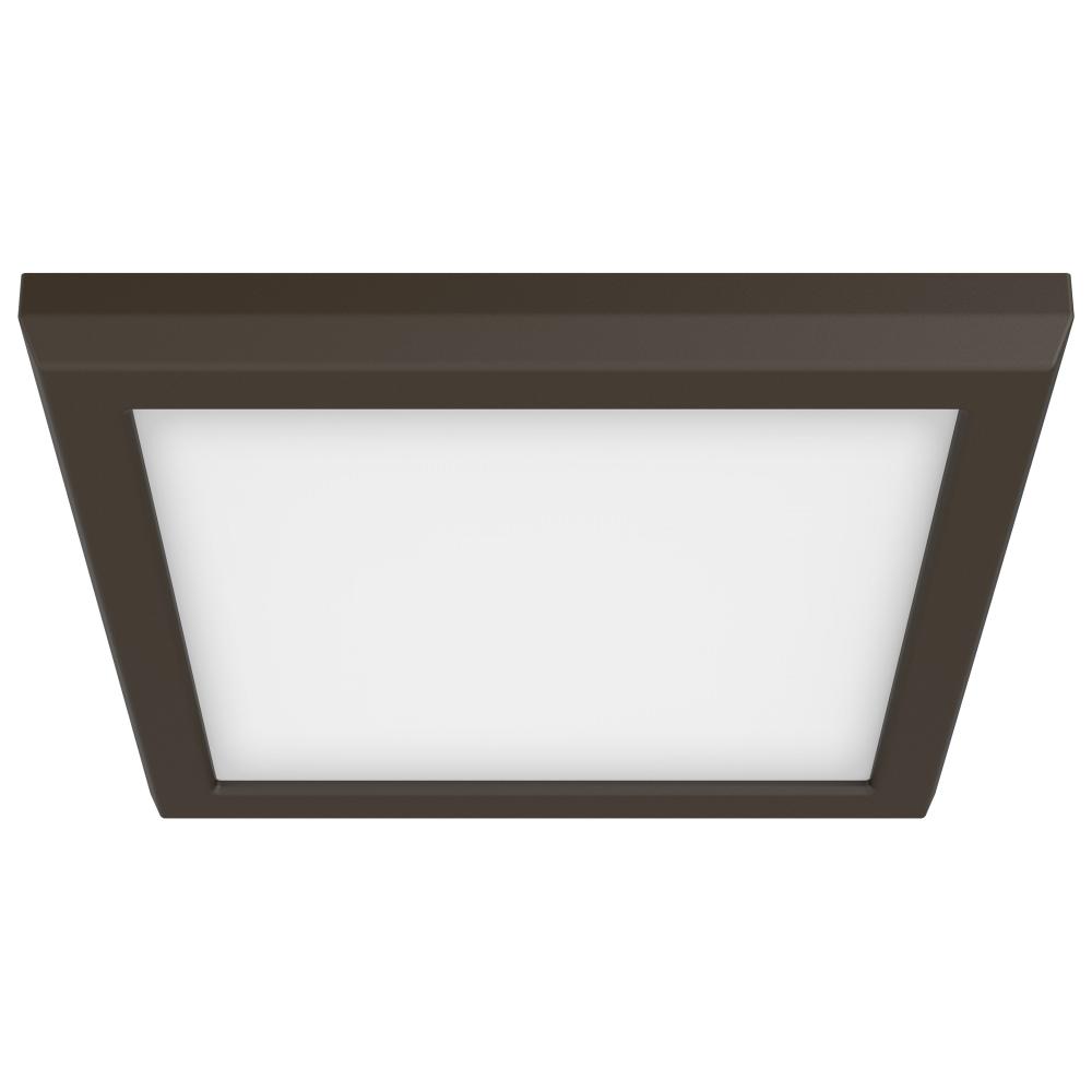 Blink Pro - 11W; 7in; LED Fixture; CCT Selectable; Square Shape; Bronze Finish; 120V