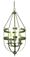 Framburg 1017 AB - 5-Light Antique Brass Hannover Dining Chandelier