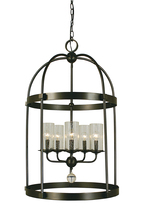 Framburg 1105 BB - 5-Light Brushed Bronze Compass Dining Chandelier