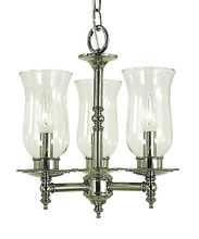 Framburg 2508 BN - 3-Light Brushed Nickel Sheraton Mini Chandelier