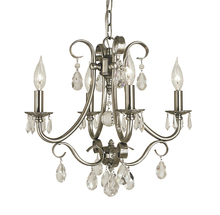 Framburg 2994 MBLACK - 4-Light Matte Black Liebestraum Mini Chandelier