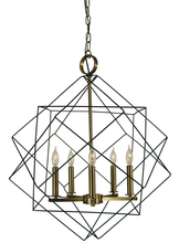 Framburg 4705 MB/AB - 5-Light Mahogany Bronze/Antique Brass Etoile Chandelier