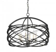 Currey 9729 - Horatio Black Chandelier