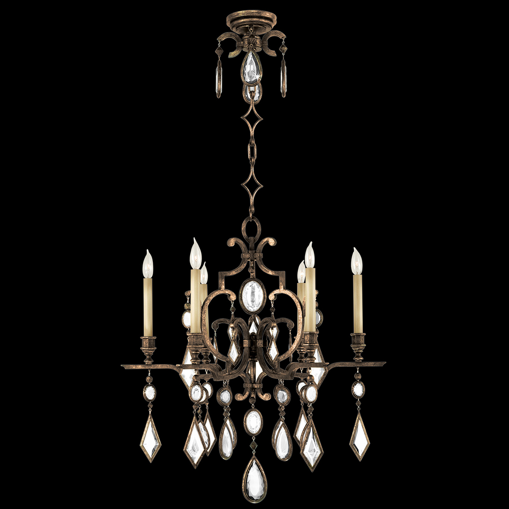 Encased Gems 29" Round Chandelier