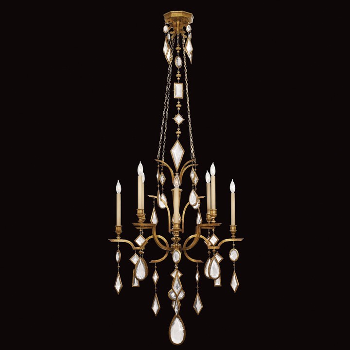 Encased Gems 31" Round Chandelier