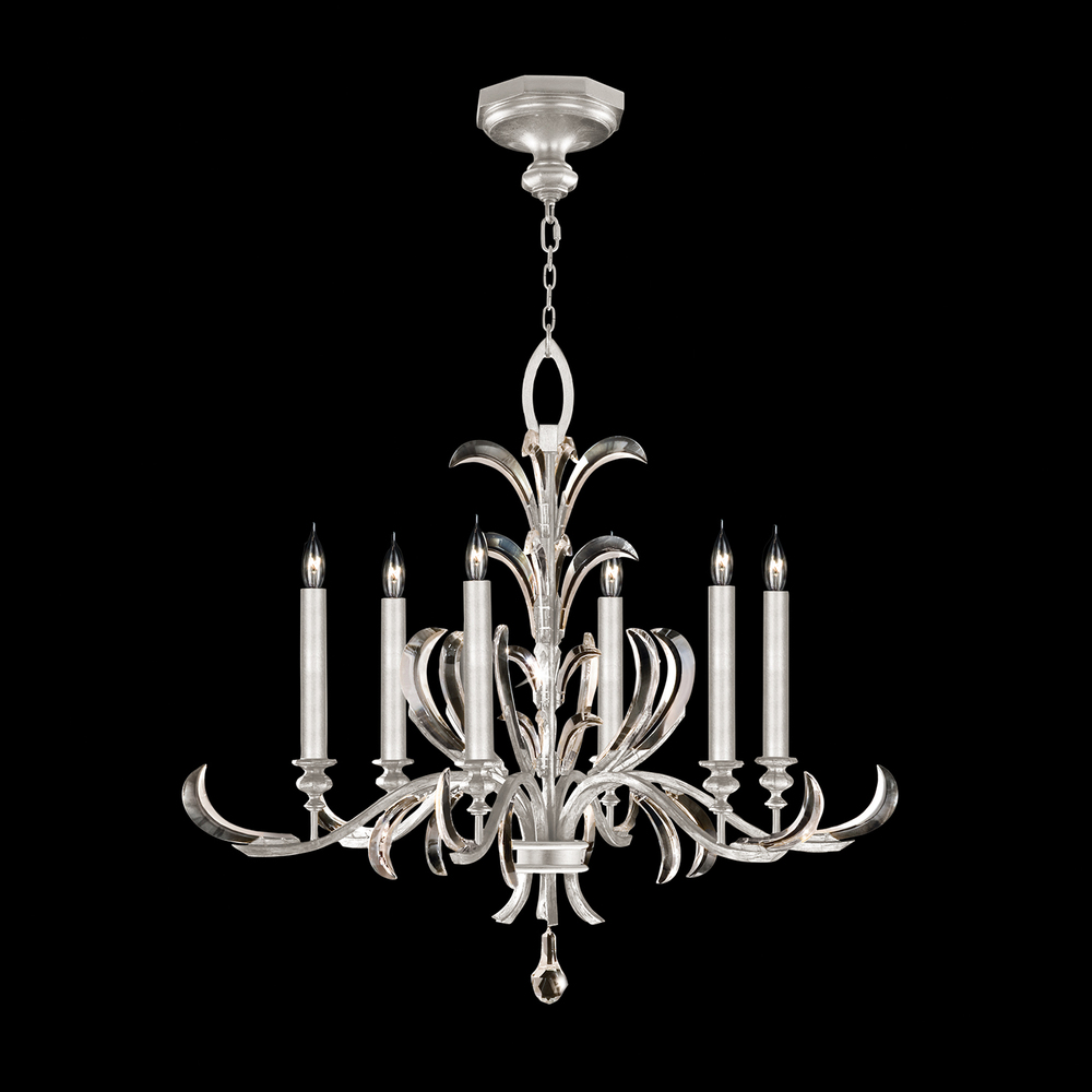 Beveled Arcs 37" Round Chandelier